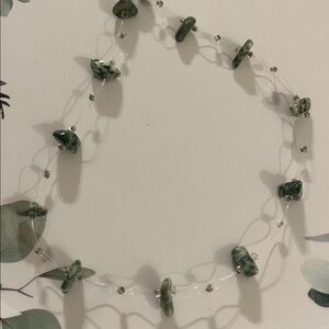 Green Natural Gemstone Necklace